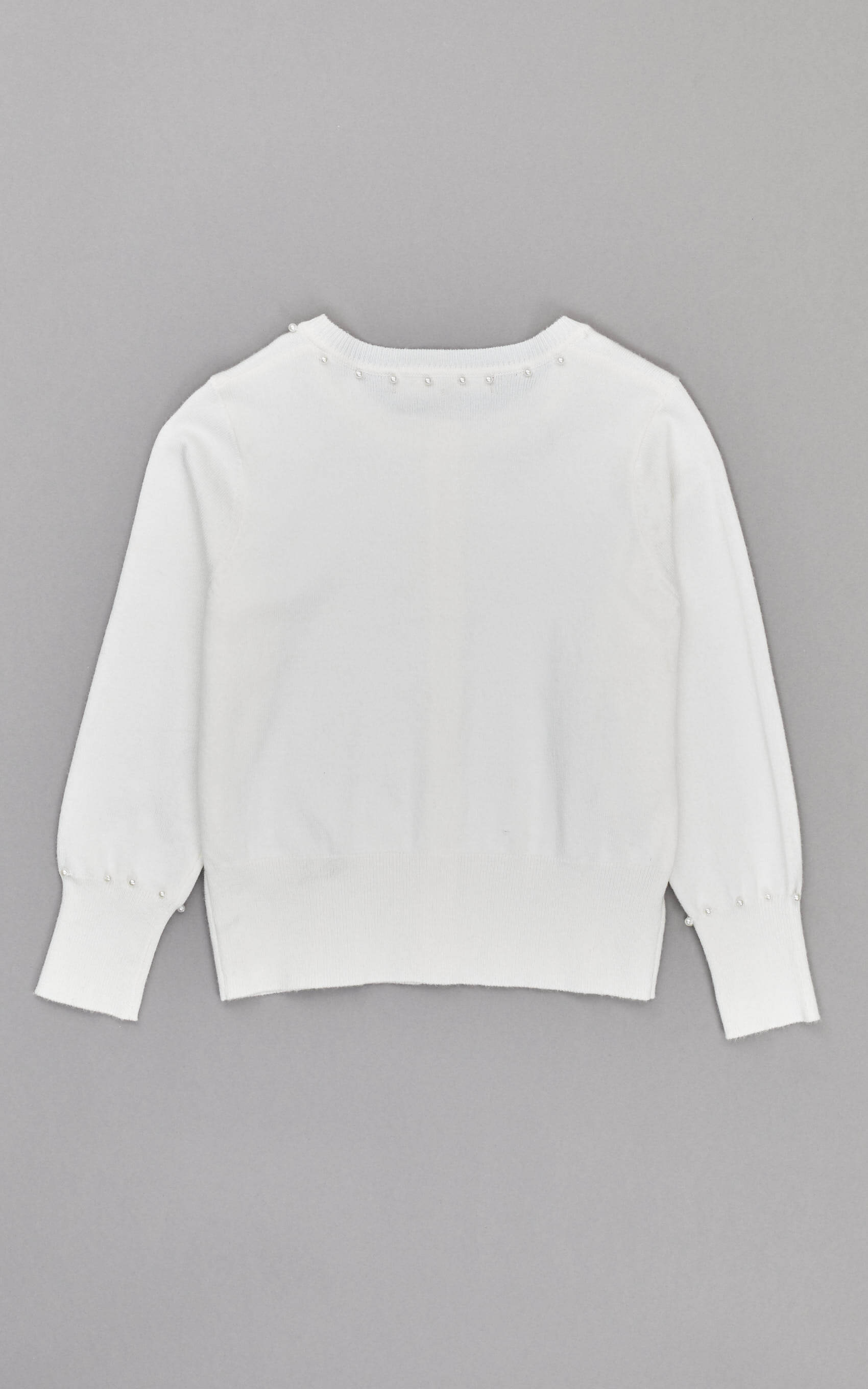Cardigan tejido de punto crudo