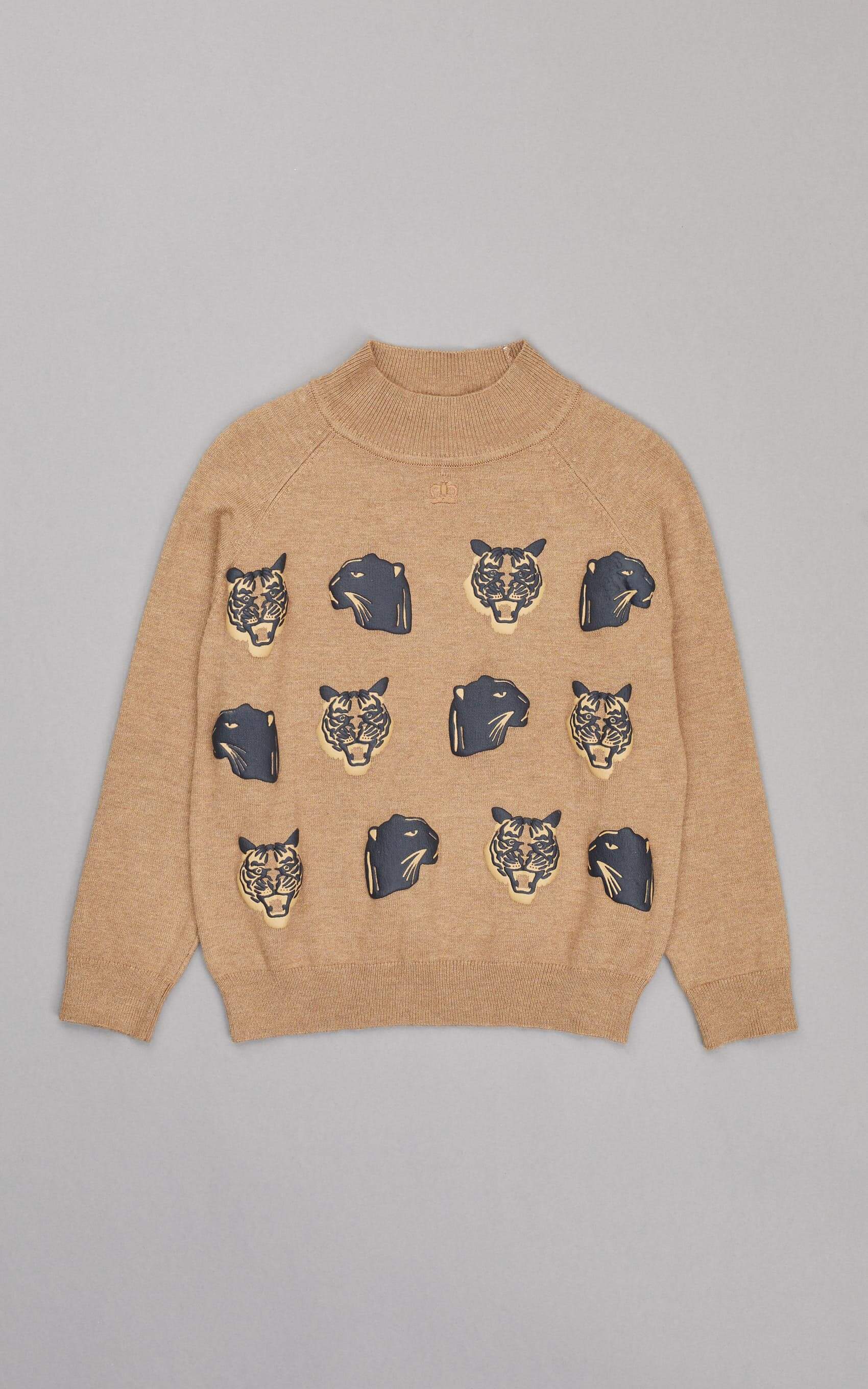 Sweater tejido de punto con estampa