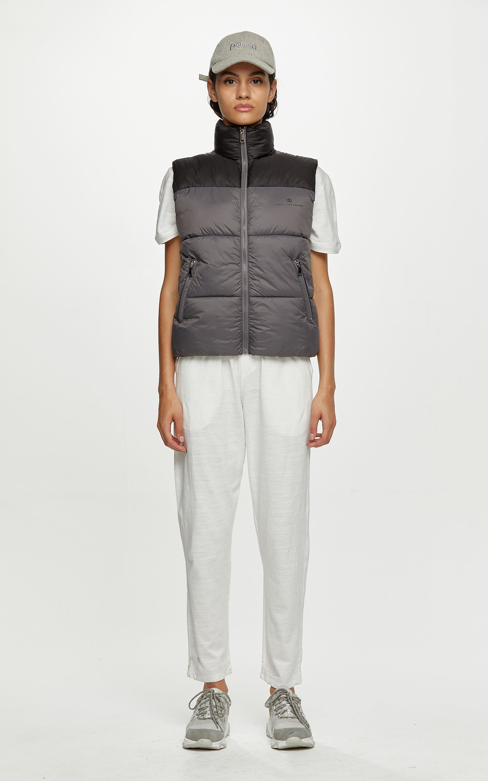 Chaleco Gris Y Negro