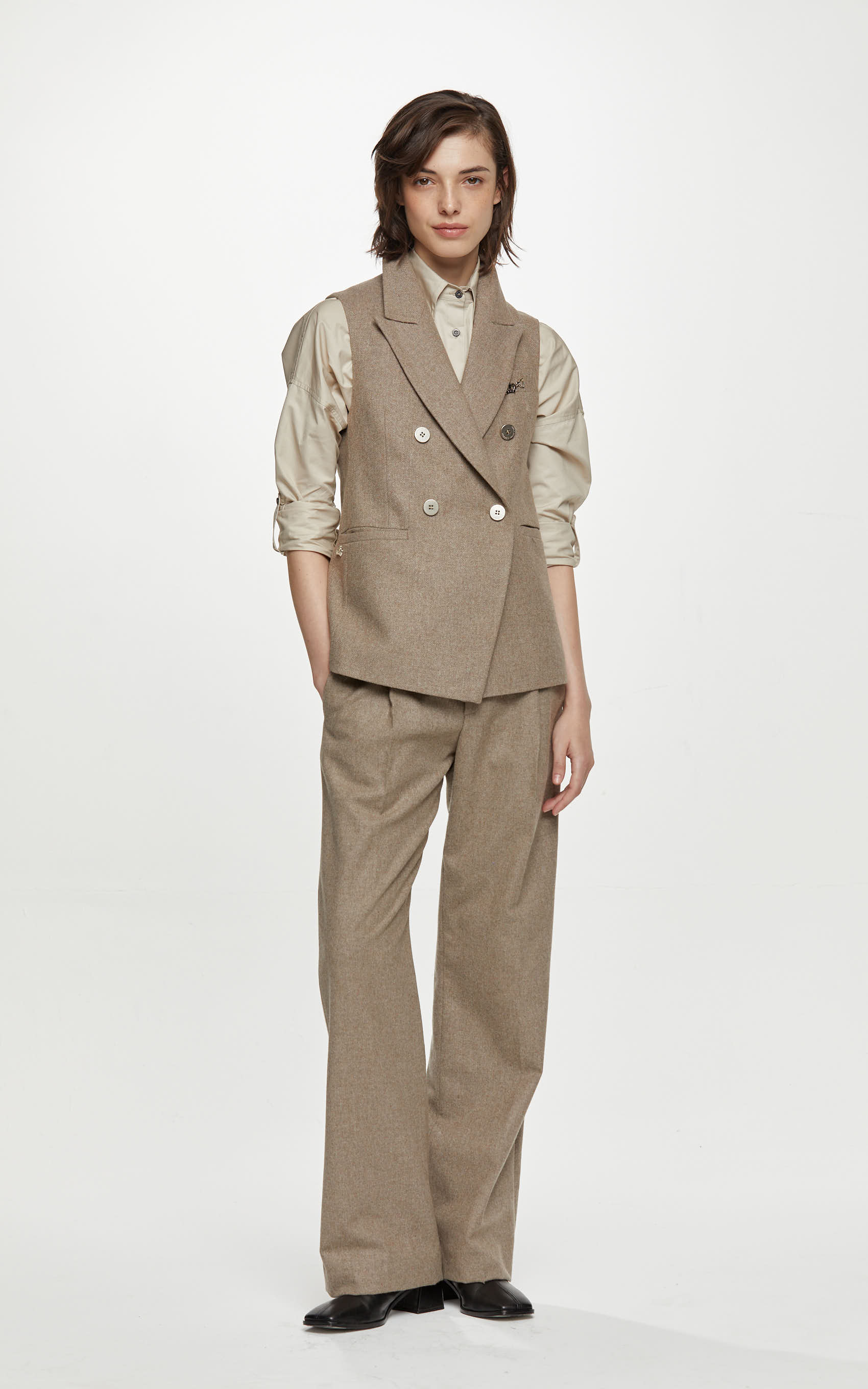Chaleco Beige