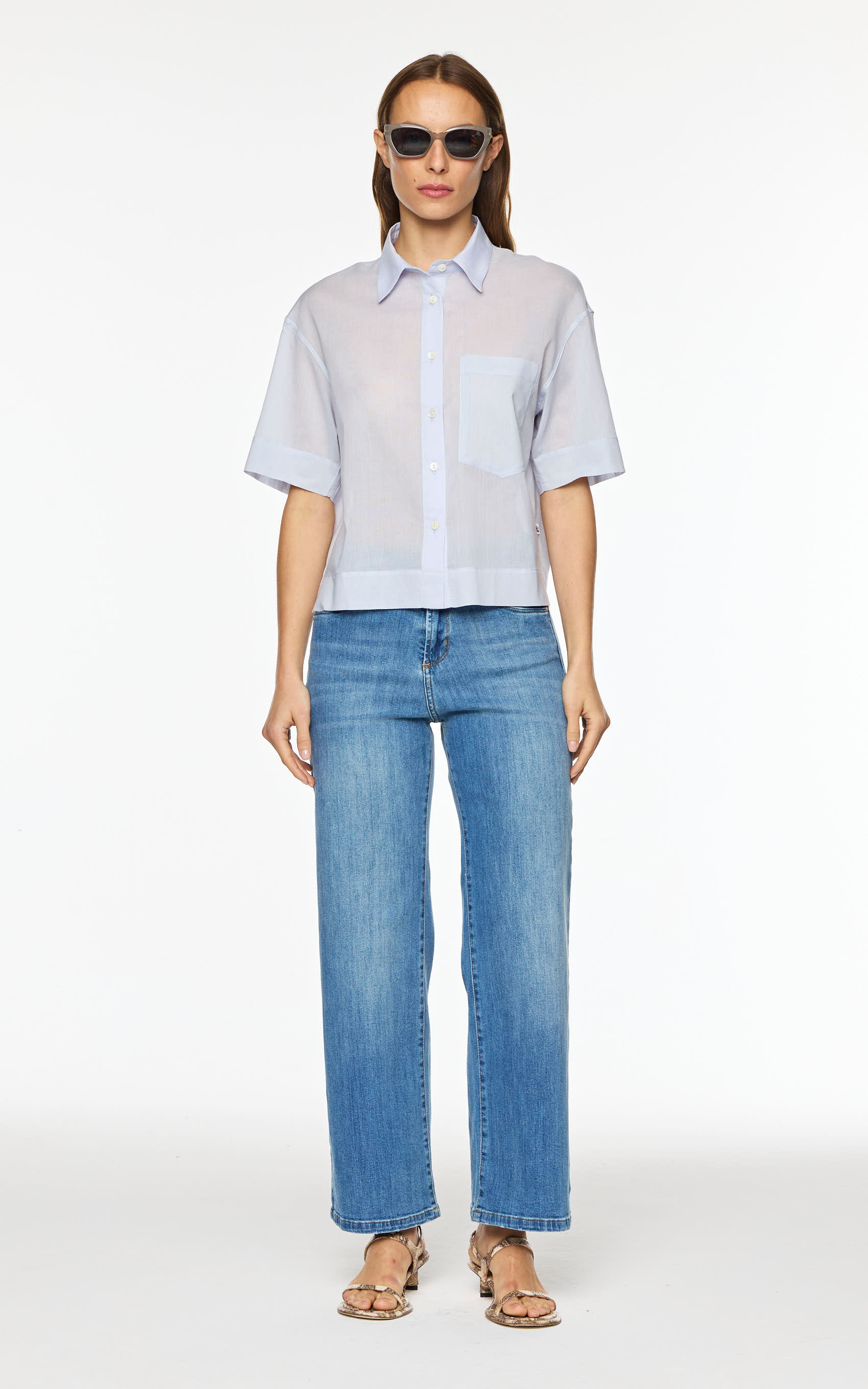 Camisa Celeste