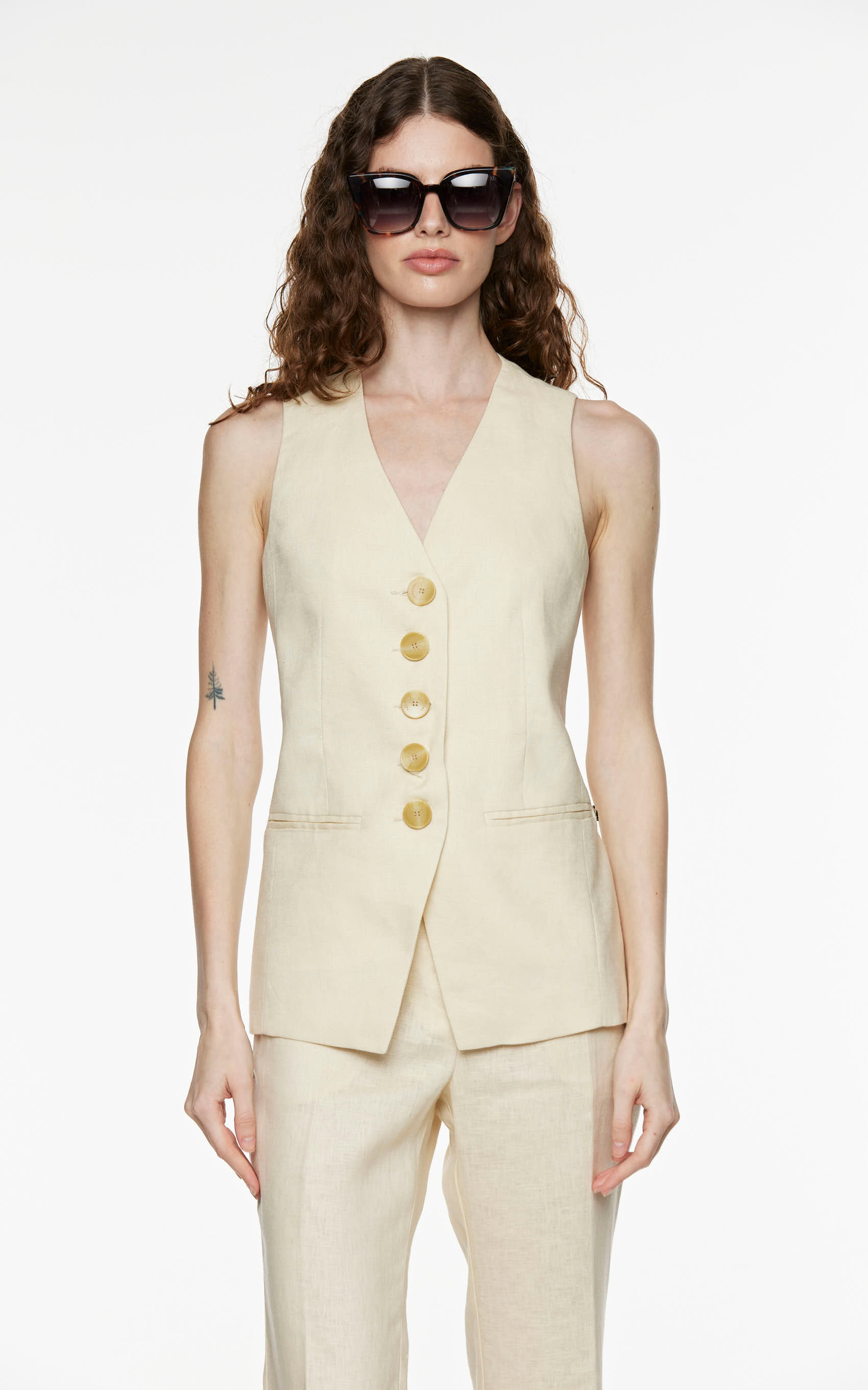 Chaleco Beige