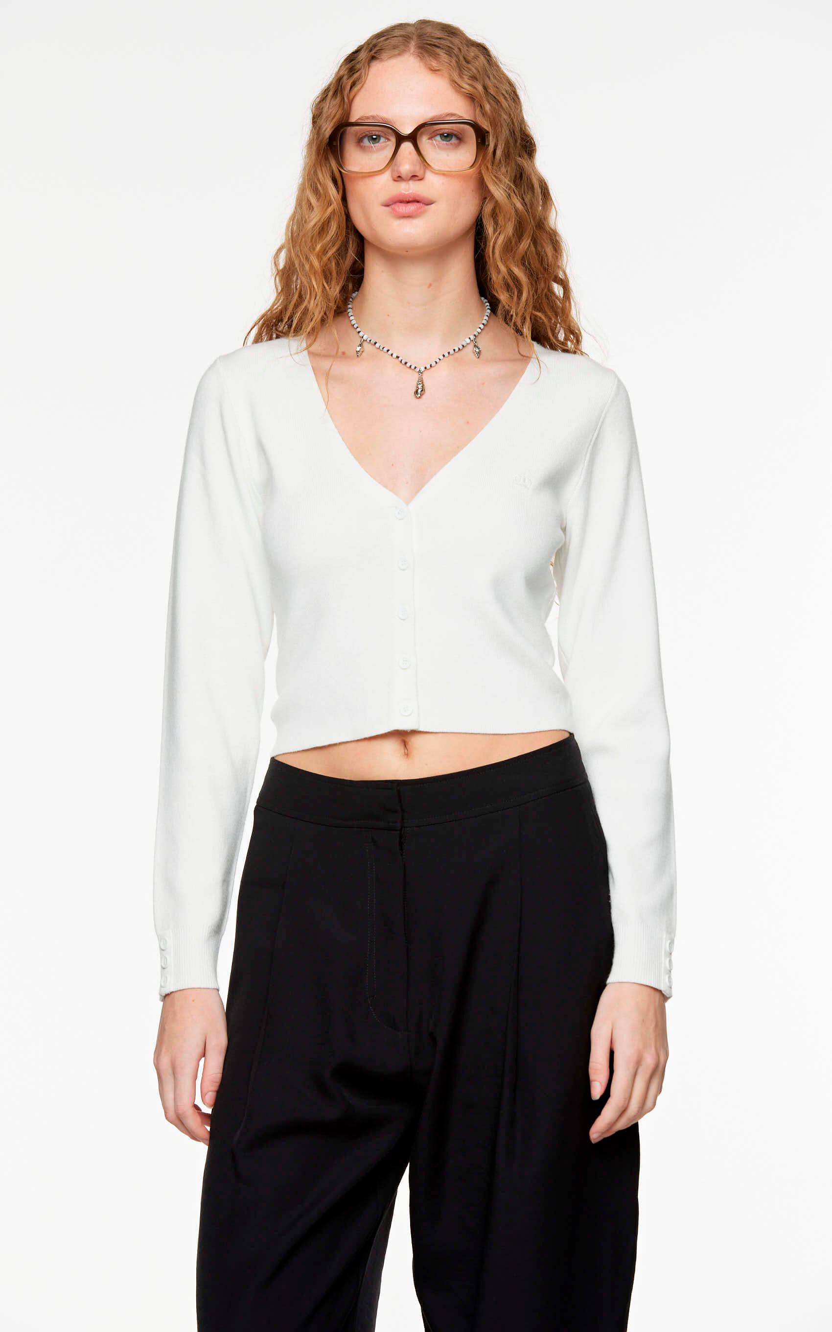 Cardigan Blanco