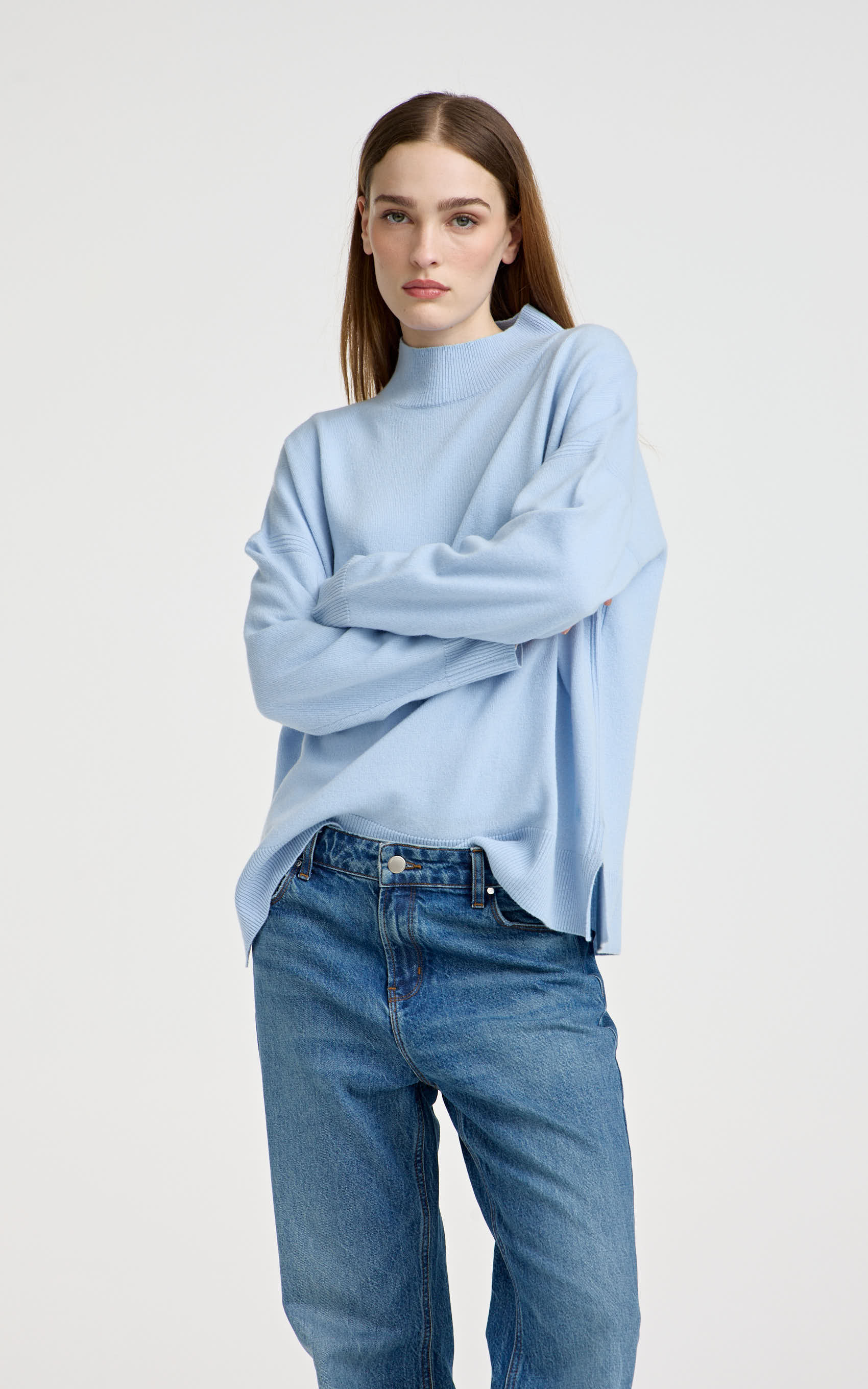 Polera Celeste