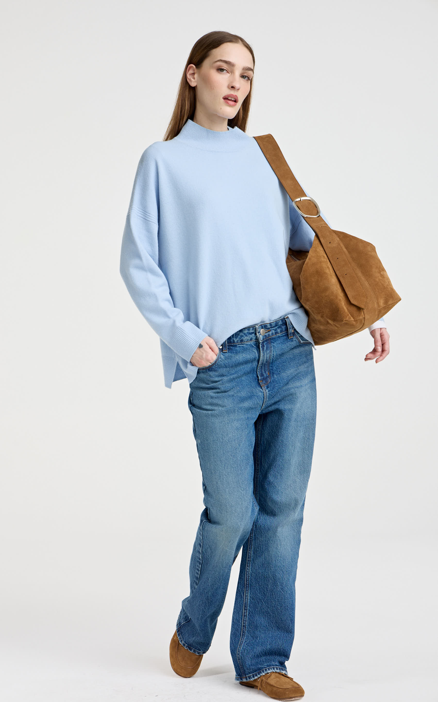 Polera Celeste