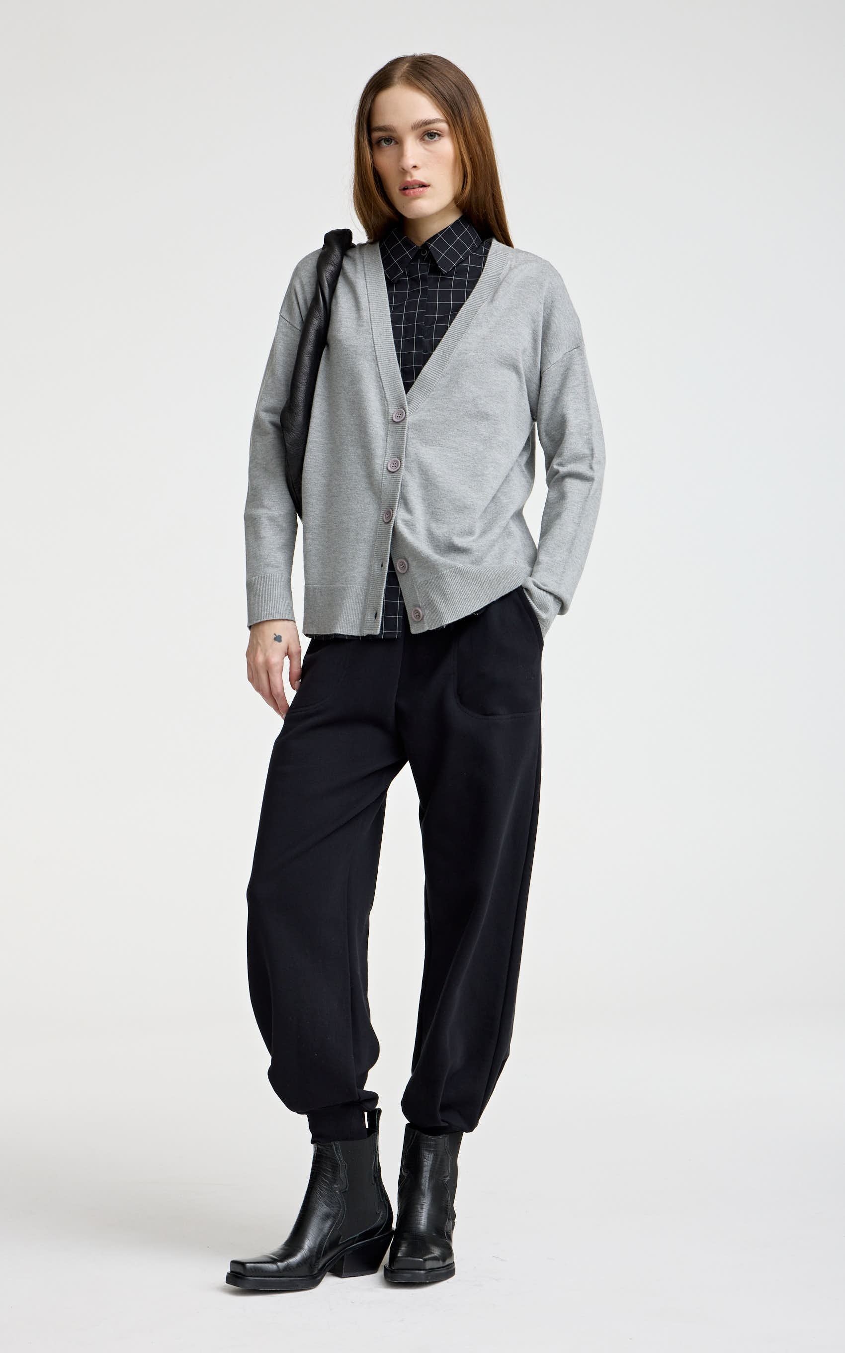 Cardigan Gris