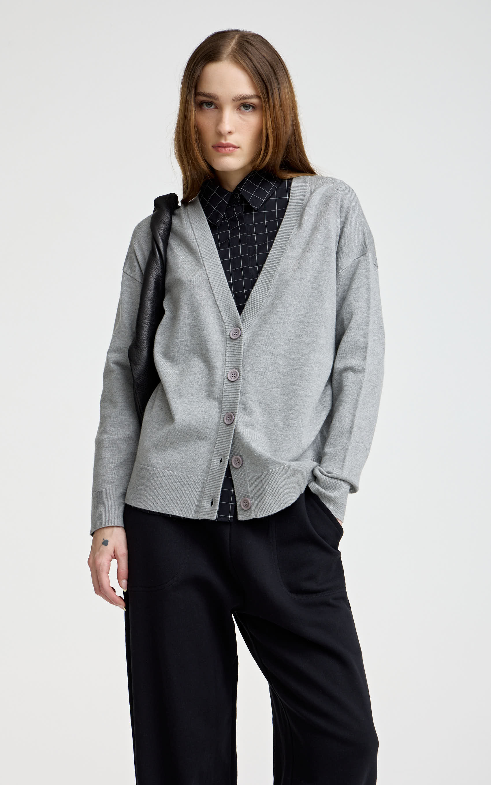 Cardigan Gris