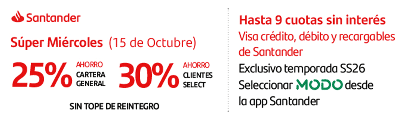 Checkout santander supervielle comafi mobile